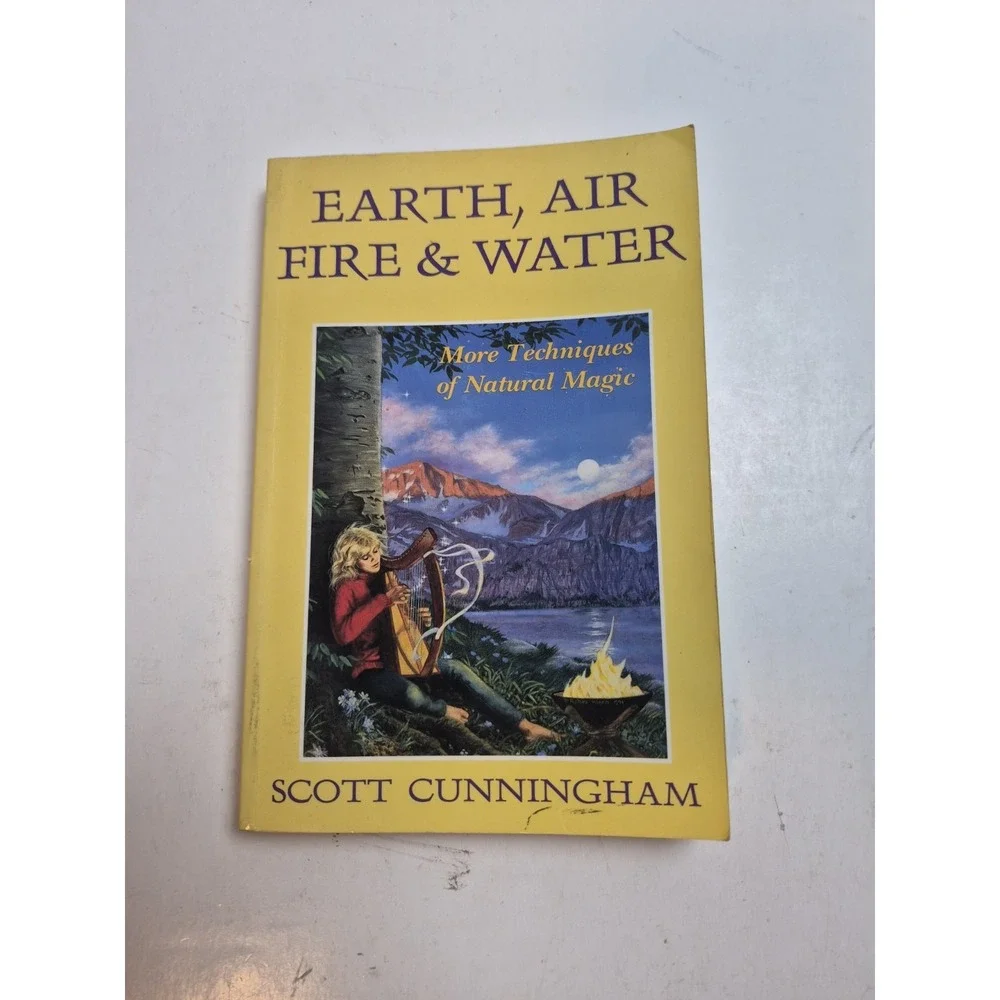 Vintage First Edition Earth, Air, Fire and Water by Scott Cunningham 1998